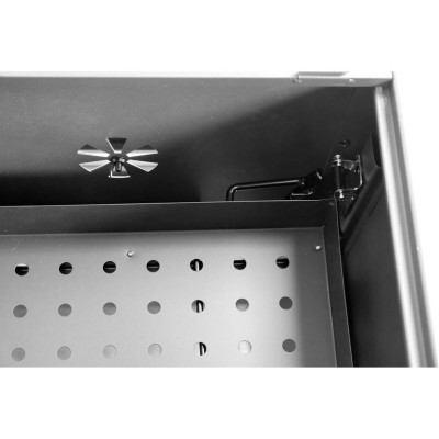 Гриль прямоугольный угольный LUND 99917, (решетка 78х43 см, на 4 ножках/ 2 колеса с 2 полками, 159х68х108 см)