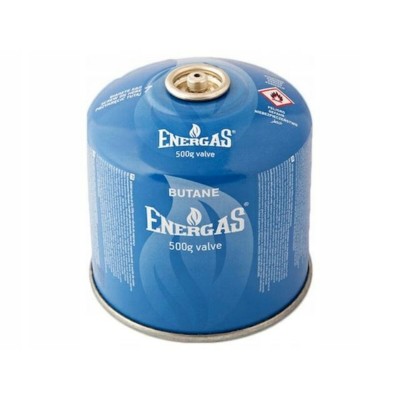 Баллон газовый одноразовый ENERGAS ENE500TV (с резьбой 7/16, 500g/870ml, для плит/кемпинга, EN417, BUTAN)