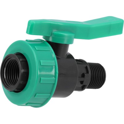 Кран шаровой к водяным пластиковым трубам FLO (Ø= 1/2" Х 1/2" F/M-резьба из полипроп, для давления 16Bar) Кран шаровой к водяным пластиковым трубам FLO (Ø= 1/2" Х 1/2" F/M-резьба из полипроп, для давления 16Bar)