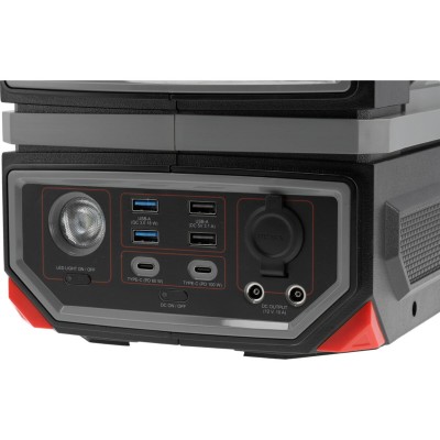 Портативная станция YaTo YT-83091 (504 ВтГод, выход 600/1200Вт, порты: 230V AC, разные USB) Портативная станция YaTo YT-83091 (504 ВтГод, выход 600/1200Вт, порты: 230V AC, разные USB)