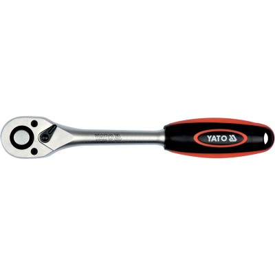 Трещатка YaTo YT-03241: квадрат 1/4", L=160 мм, 90Т