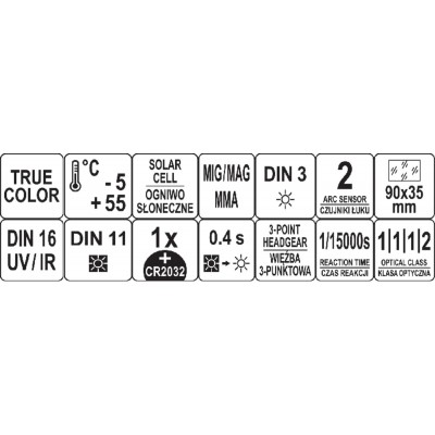 Маска электро-сварщика с автозатемнением STHOR TRUE COLOR 74485 Маска электро-сварщика с автозатемнением STHOR TRUE COLOR 74485