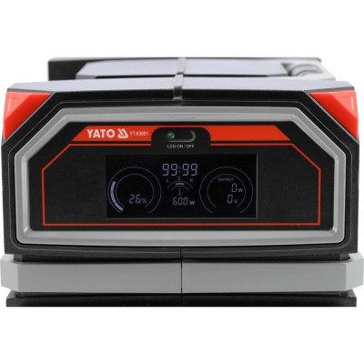Портативная станция YaTo YT-83091 (504 ВтГод, выход 600/1200Вт, порты: 230V AC, разные USB) Портативная станция YaTo YT-83091 (504 ВтГод, выход 600/1200Вт, порты: 230V AC, разные USB)