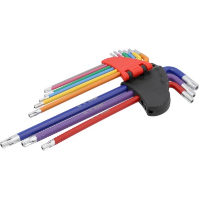 Ключи TORX YaTo YT-05636: (Т10-Т50, Г-образные, 2-сторонние, l=97-225 мм, 9 шт.)]