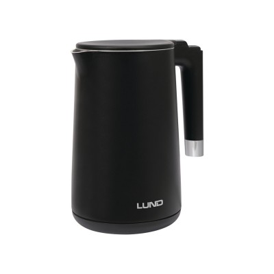 Электрочайник с термостатом из нержавеющей стали LUND 68206 (1,5 л черный, 2200 Вт, 230В)