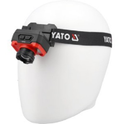 Фонарь на лоб диодный YaTo YT-085941 (Li-Po аккумулятор 3,7 В, 1,2 АГод, 3 режима на расстояние 35/60/87) Фонарь на лоб диодный YaTo YT-085941 (Li-Po аккумулятор 3,7 В, 1,2 АГод, 3 режима на расстояние 35/60/87)