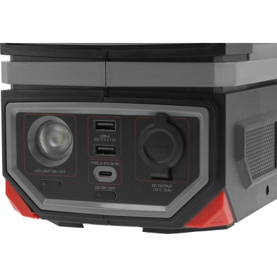 Портативная станция YaTo YT-83090 (315 ВтГод, выход-300/600 Вт, порты: 230V AC, разные USB)