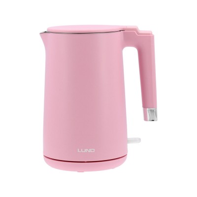 Электрочайник с термостатом из нержавеющей стали LUND 68209 (1,5 л, розовый, 2200 Вт, 230 В)