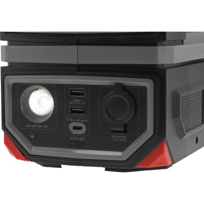 Портативная станция YaTo YT-83090 (315 ВтГод, выход-300/600 Вт, порты: 230V AC, разные USB)