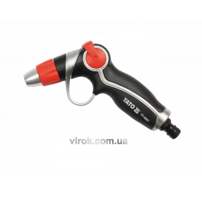 Пистолет ороситель YATO YT-8957 с регулятором на шланг Ø=1/2" Пистолет ороситель YATO YT-8957 с регулятором на шланг Ø=1/2"