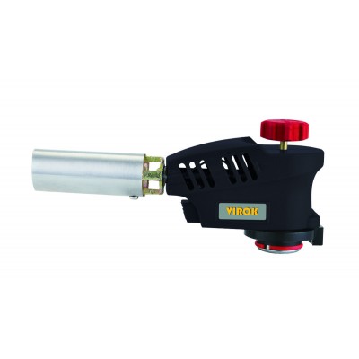 Горелка газовая VIROK 44V209 с цанговым (быстрое) соединением, Piezo ceramic Горелка газовая VIROK 44V209 с цанговым (быстрое) соединением, Piezo ceramic