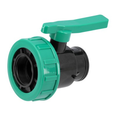 Кран шаровой к водяным пластиковым трубам FLO (Ø= 3/2" Х 3/2" F/F-резьба из полипроп, для давления 16Bar) Кран шаровой к водяным пластиковым трубам FLO (Ø= 3/2" Х 3/2" F/F-резьба из полипроп, для давления 16Bar)