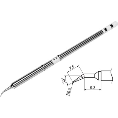 Наконечник для точечной пайки с вкладом грелкой YATO YT-82492 (общ. l= 155мм, наконец 7,5+9,3х0,2 мм, тип T12-JL)