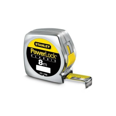 Рулетка STANLEY POWERLOCK 8м х 25мм мм армированная лента. пластиковая (0-33-198) Рулетка STANLEY POWERLOCK 8м х 25мм мм армированная лента. пластиковая (0-33-198)