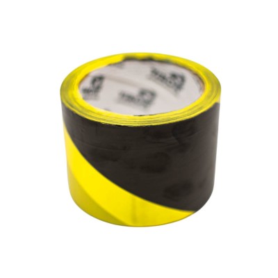 Лента сигнальная VIROK 23V272 (72мм х 100м желто-черная)