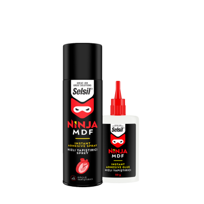 Клей 2-компонентный NINJA MDF 20V231 (супер быстрый. 100 ML +25 г. спрей-активатор + цианоакрилат)