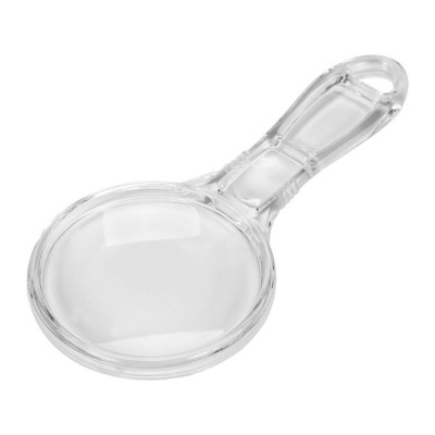 Лупа ручна в акриловій оправі VOREL 73490, (2 лінзи 3х/6х кратні, 125х 57х 6 мм)