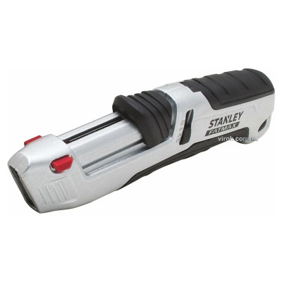 Нож безопасный STANLEY FatMax FMHT10367-0 (с выдвижным трапецевидным лезвием, в металлическом корпусе 4 запасных лезвия) Нож безопасный STANLEY FatMax FMHT10367-0 (с выдвижным трапецевидным лезвием, в металлическом корпусе 4 запасных лезвия)