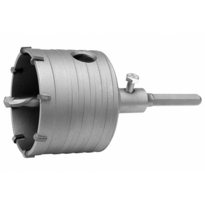 Сверло коронка по бетону YATO YT-4401: Ø= 80 мм с направляющей, шестигранный хвостовик Сверло коронка по бетону YATO YT-4401: Ø= 80 мм с направляющей, шестигранный хвостовик