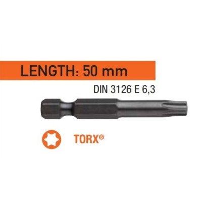 Насадка викруткова USH Industry : TORX T15 x 50 мм. подовжена Уп. 10 шт. Насадка викруткова USH Industry : TORX T15 x 50 мм. подовжена Уп. 10 шт.