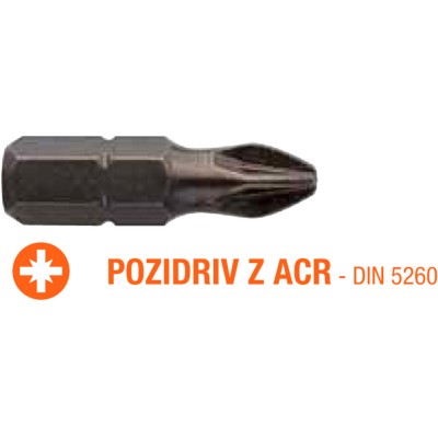 Насадка викруткова USH Industry : Pozidriv ACR PZ2 x 25 мм (з зубцями) Уп. 5 шт. Насадка викруткова USH Industry : Pozidriv ACR PZ2 x 25 мм (з зубцями) Уп. 5 шт.