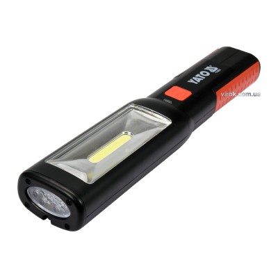 Фонарь переносной светодиодный YATO YT-08504 (с режимами 1+7, Ф= 250 lm, 3,7 В) Фонарь переносной светодиодный YATO YT-08504 (с режимами 1+7, Ф= 250 lm, 3,7 В)