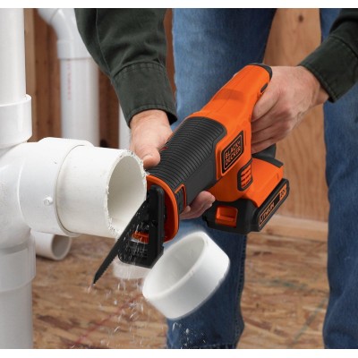 Аккумуляторная сабельная пила Black+Decker BDCR18-QW (Li-Ion, 18 В, 1.5 Ач)