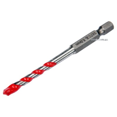 Свердло універсальне YATO: YG6X, Ø= 5 мм, l= 85/30 мм, HEX-1/4" Свердло універсальне YATO: YG6X, Ø= 5 мм, l= 85/30 мм, HEX-1/4"