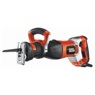 Сабельная пила сетевая Black+Decker RS1050EK-QS (1050 Вт + кейс и аксессуары)