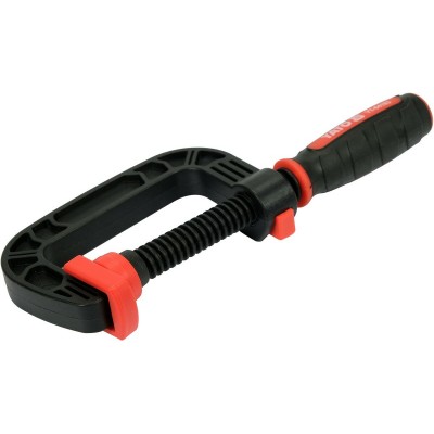 Струбцина з гвинтовим затискачем з нейлона  YATO, тип "С", 50 мм, глиб- 45 мм