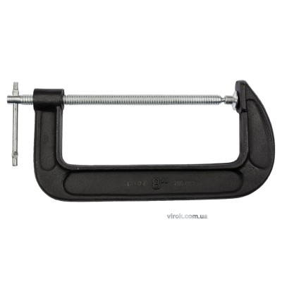 Струбцина з гвинтовим затиском "G" подібна YATO; l= 200 мм (8")