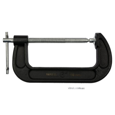 Струбцина з гвинтовим затиском "G" подібна YATO; l= 150 мм (6")
