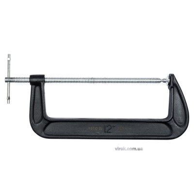 Струбцина з гвинтовим затиском "G" подібна YATO; l= 300 мм (12")