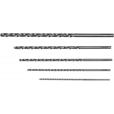 Свердла по металу довгі YATO: HSS, Ø= 3, 4, 5, 6, 8 мм, l= 150- 240 мм, 5 шт. Свердла по металу довгі YATO: HSS, Ø= 3, 4, 5, 6, 8 мм, l= 150- 240 мм, 5 шт.