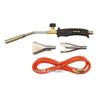 Горелка газовая VOREL 73325 (L=360мм, до 2,0 кВт, с 3 наконечниками и шлангом L=2m, 0,5МРа) Горелка газовая VOREL 73325 (L=360мм, до 2,0 кВт, с 3 наконечниками и шлангом L=2m, 0,5МРа)