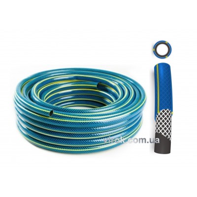 Шланг ПВХ POLIX 79V332 "BOS" 0.8 МПа, Ø=1", t=2.5 мм, l=30 м