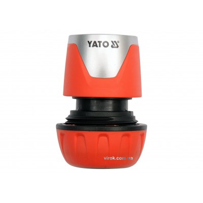 Соединитель для шлангов с функцией "стоп" YATO YT-99804, 3/4" [Блистер]