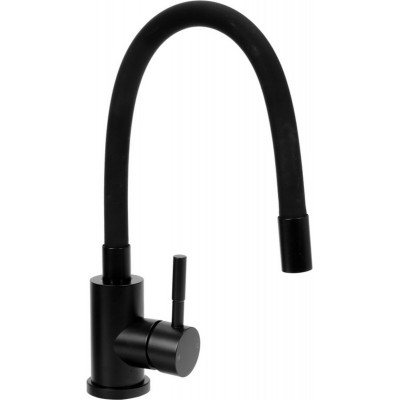 Смеситель для кухни с гибкой черной лейкой FALA BLACK FLEXIBLE 75775