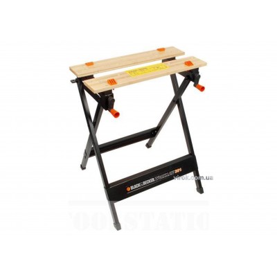 Верстак раскладной с фиксаторами Black+Decker 760 мм 610/341 мм Верстак раскладной с фиксаторами Black+Decker 760 мм 610/341 мм